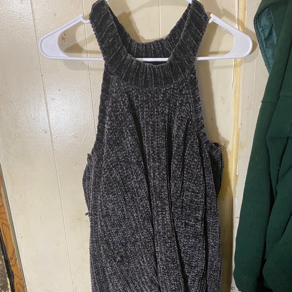 Cold shoulder sweater